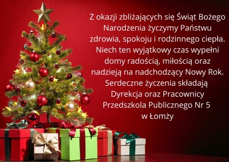 Życzenia świąteczne na Boże Narodzenie