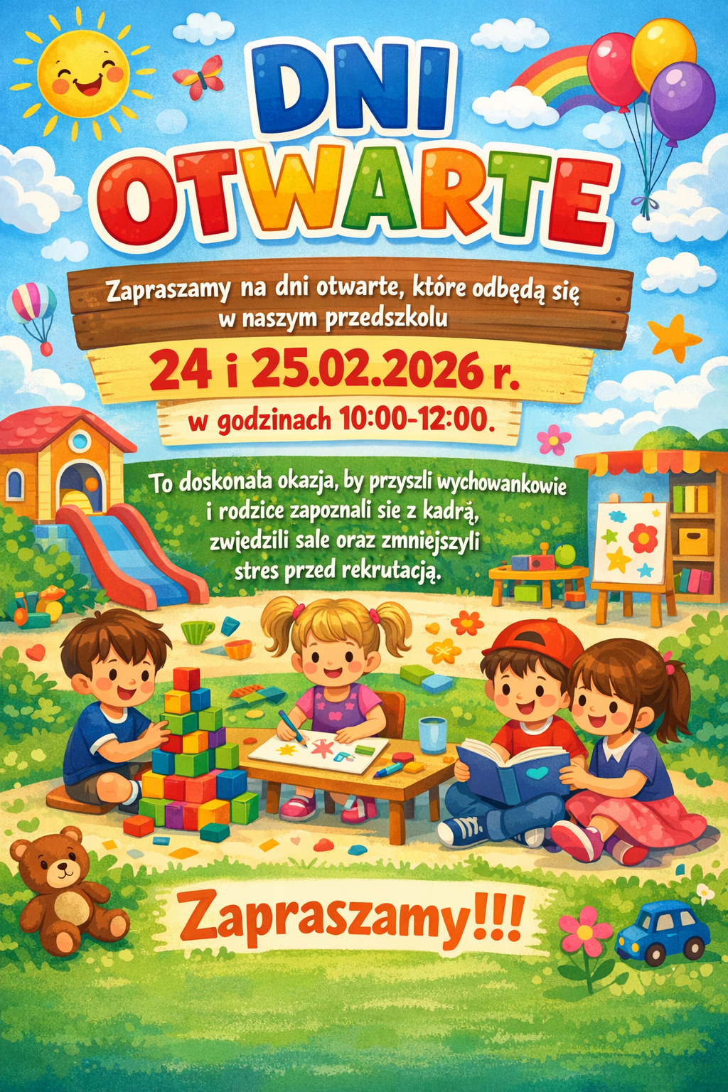 Dni otwarte w naszym przedszkolu 