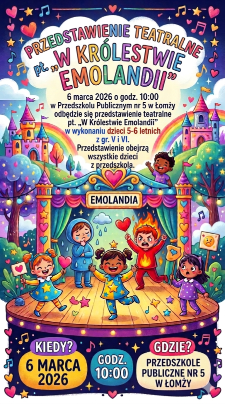 Przedstawienie teatralne pt. „W Królestwie Emolandii”