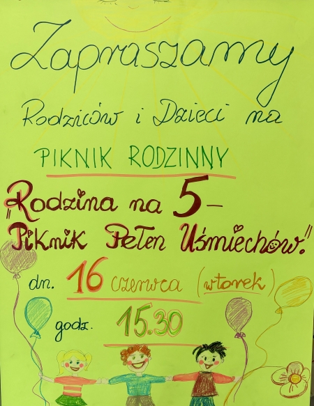 Zapraszamy na Piknik Rodzinny!